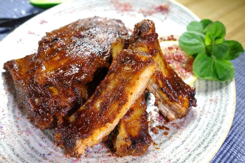 Свиные ребрышки барбекю