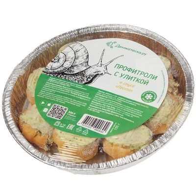 Профитроли с улиткой в соусе Песто Деликатеска 135г-1}