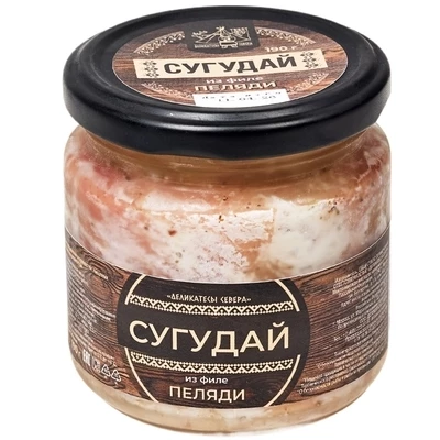 Сугудай из пеляди филе-ломтики в масле Деликатесы севера 190г-0}