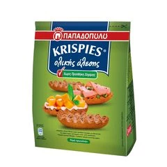 Сухари Krispies Papadopoulos без сахара Греция 200г