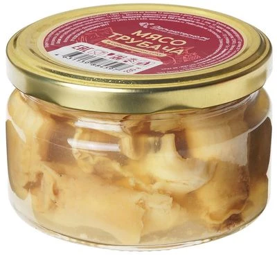 Мясо трубача в собственном соку Деликатеска 230г-1}