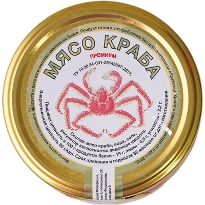 Мясо краба премиум 230мл-1}