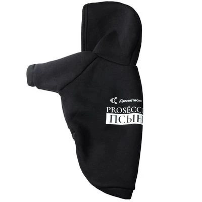 Толстовка для собак Lion М черная 1шт-0}