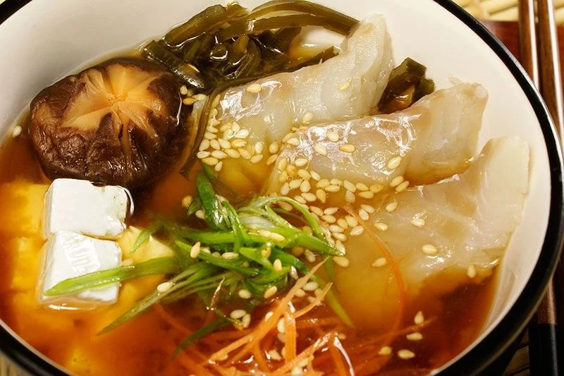 Мисо суп с окунем