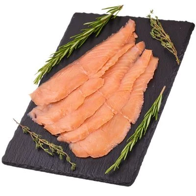 Семга слабосоленая нарезка Деликатеска 250г-0}