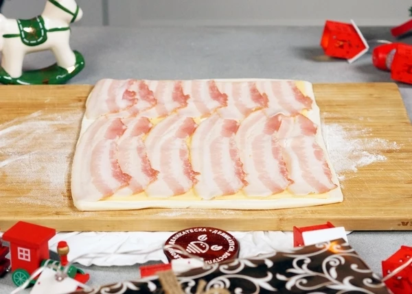 Затем бекон.  