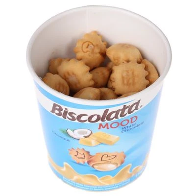 Печенье Biscolata Mood с белым шоколадом и кокосом 115г-1}