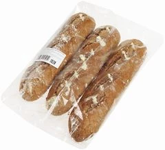 Мини-багет ржаной с чесноком 600г