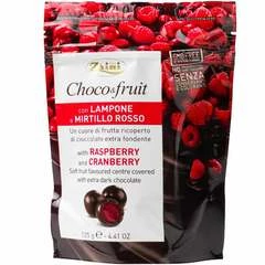 Шоколадное драже Zaini Choco&fruit Малина и клюква Италия 125г