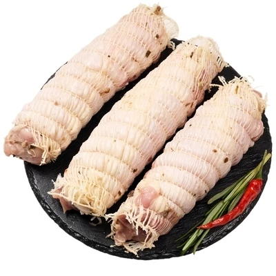 Рулет куриный в маринаде с ветчиной и сыром охлажденный Деликатеска ~550г-1}