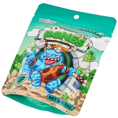 Мармелад жевательный Кости со вкусом зеленого винограда Китай 50г-1}