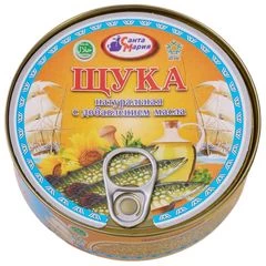 Щука натуральная с добавлением масла Санта Мария 230г
