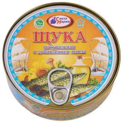 Щука натуральная с добавлением масла Санта Мария 230г-0}