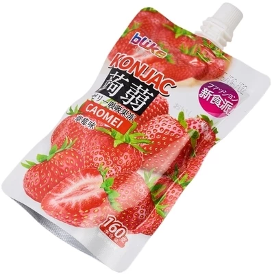 Желе питьевое с конжаком Клубника Китай 160г-1}