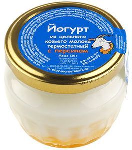 Йогурт персиковый из козьего молока 130г
