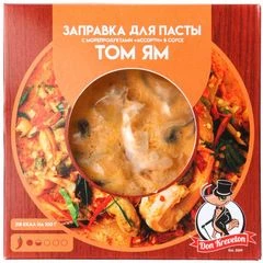 Заправка для пасты с морепродуктами Ассорти в соусе Том Ям Don Kreveton 200г