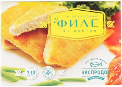 Филе минтая в панировке 310г - купить в Москве по выгодной цене в ...