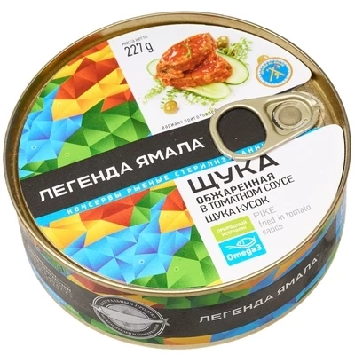 Щука обжаренная в томатном соусе 227г-0}