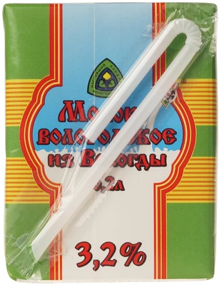 Молоко Вологодское 3.2% жир. ультрапастеризованное 200мл-1}