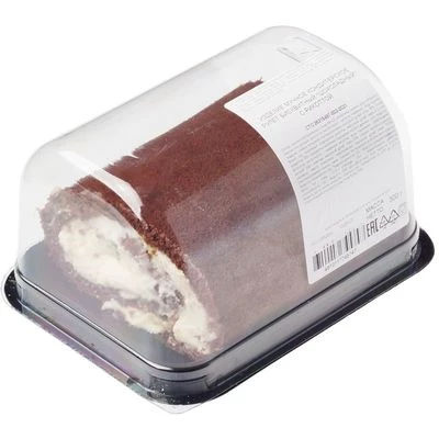 Рулет бисквитный Шоколадный с рикоттой Деликатеска 300г-1}