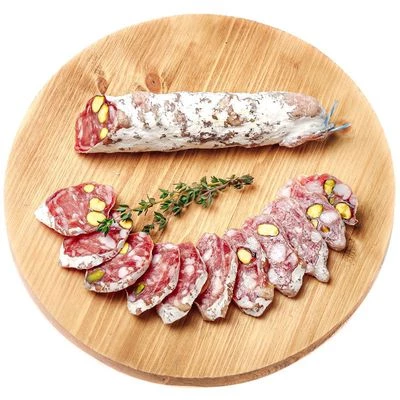 Колбаса сыровяленая Нострано с фисташками Solemici 150г-0}