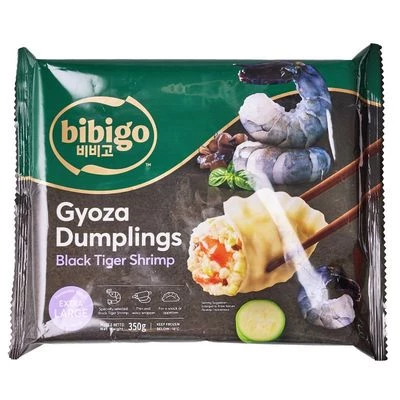 Дамплинги королевские с черными тигровыми креветками Bibigo Китай 350г-0}