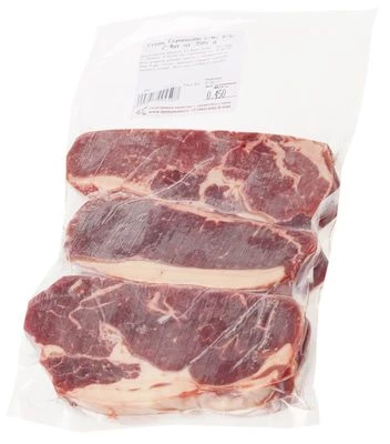 Мраморная говядина стейк Стриплойн зернового откорма ~450г-1}