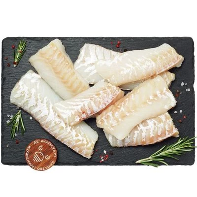 Филе трески порционное без костей и кожи ~700г -0}