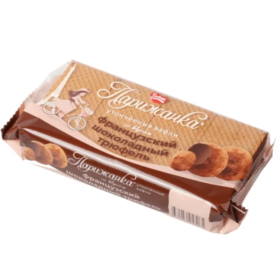 Вафли Парижанка Сладкая слобода со вкусом французский шоколадный трюфель 210г-1}