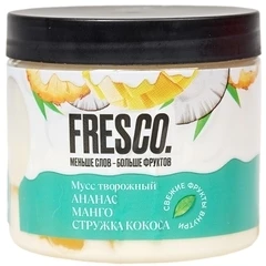 Мусс творожный Ананас-манго с кокосовой стружкой Fresco 120г
