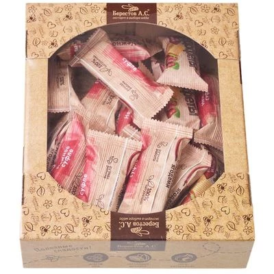 Медофеты Суфле с лесной клубникой в шоколаде 450г-0}