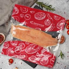 Филе горбуши слабосоленое на коже по-сахалински от Шефа ~300г