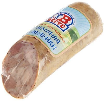 Колбаса Домашняя запеченная из индейки ~ 300г-0}