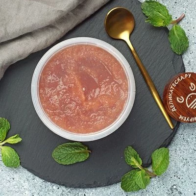 Яблочно-клубничное пюре от Шефа ручная работа авторский рецепт Деликатеска 250г-1}