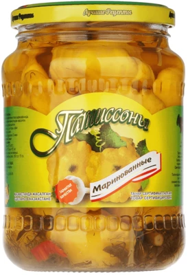 Патиссоны маринованные 670мл-0}