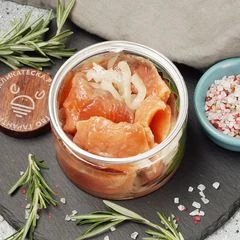 Сугудай из горбуши слабосоленой филе-ломтики в масле от Шефа 150/50 г