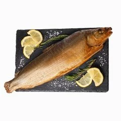 Муксун горячего копчения потрошеный ~700г