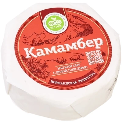 Сыр мягкий с белой плесенью Камамбер Eco Village 125г-1}