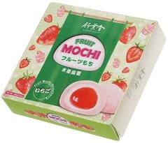 Японское рисовое пирожное Моти с клубникой 140г