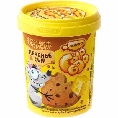 Мороженое Сыр-Бор Печенье&сыр 300г-0}