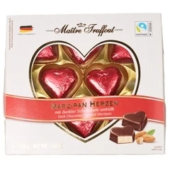 Набор конфет Marzipan Hearts в темном шоколаде с марципаном Германия 110