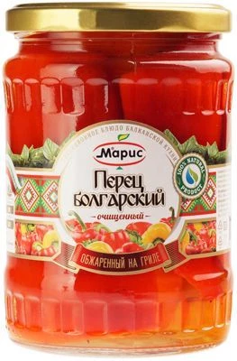 Перец болгарский очищенный обжаренный на гриле 520г-0}