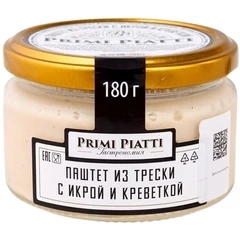 Паштет из трески с икрой и креветкой PrimiPiatti 180г
