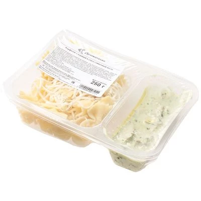 Фарфалле с курицей в соусе сливочный песто Деликатеска 250г-1}