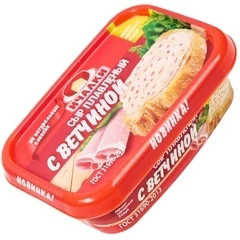 Сыр плавленый с ветчиной Ичалки 30% жир. 170г