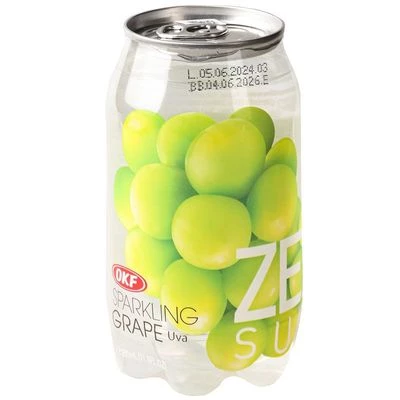 Напиток газированный Sparkling Zero Sugar Grape со вкусом винограда OKF Корея 350мл-0}