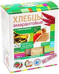 Хлебцы амарантовые с ламинарией 195г