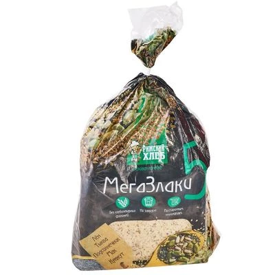 Хлеб тостовый из пшеничной муки МегаЗлаки формовой Рижский хлеб 440г-0}