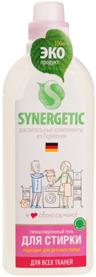 Гель для стирки универсальный гипоаллергенный Synergetic 750мл -0}