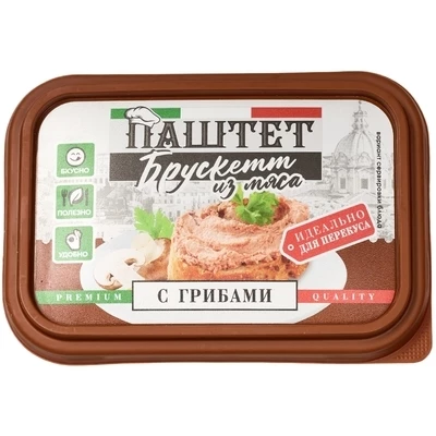 Паштет Брускетт с грибами 150г  -1}
